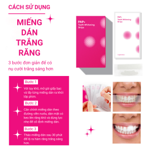 Cách sử dụng miếng dán trắng răng