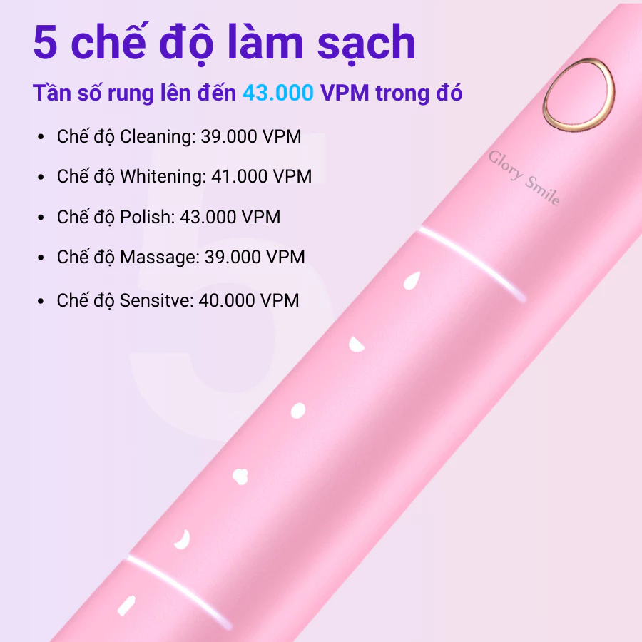 5 chế độ làm sạch