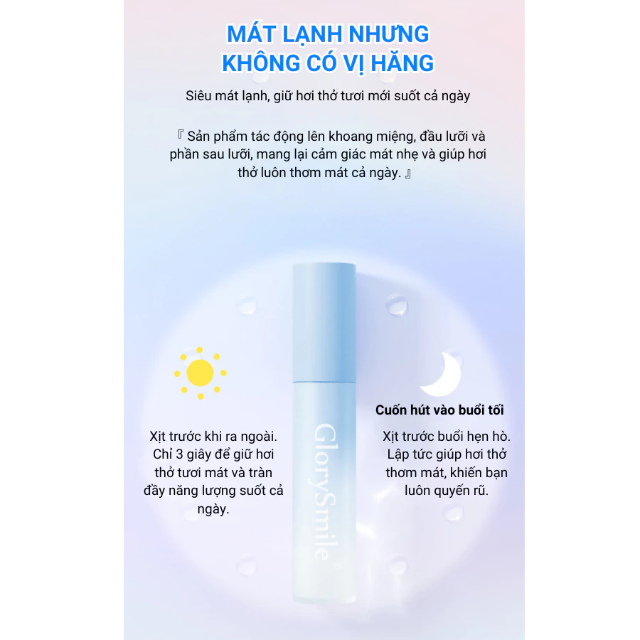 Công dụng của xịt thơm miệng Glory Smile
